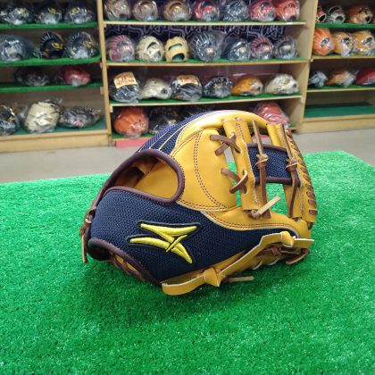 No.6A002【SAEKI】背面メッシュ　内野手用グローブ（ネイビーメッシュ）