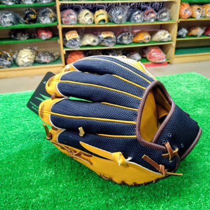 No.6A002【SAEKI】背面メッシュ　内野手用グローブ（ネイビーメッシュ）